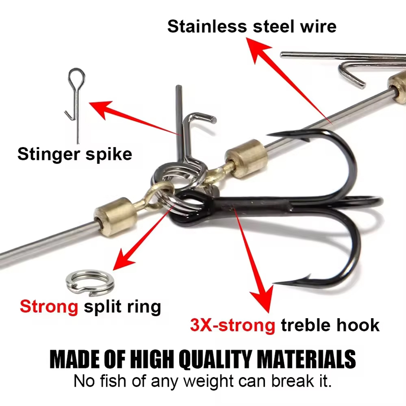 Рыболовные оснастки: стальные  – обзор и цена Fishing Hook Treble